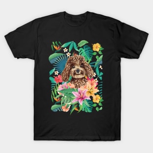 Tropical Chocolate Toy Poodle T-Shirt